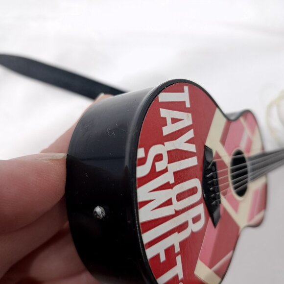 Taylor Swift Red Guitar Christmas Ornament 2013 plays music song sound READ - Picture 5 of 12